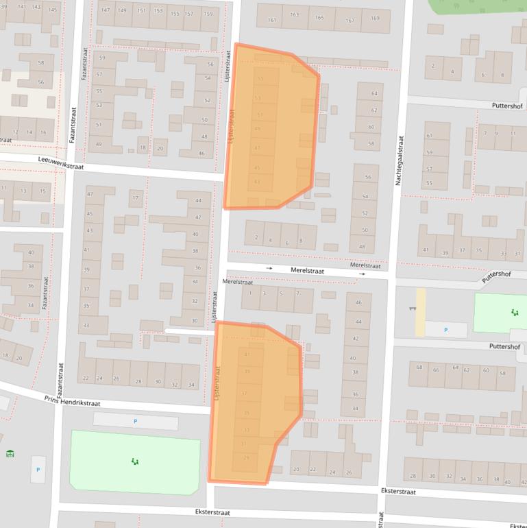 Kaart van postcodegebied 6591WE.
