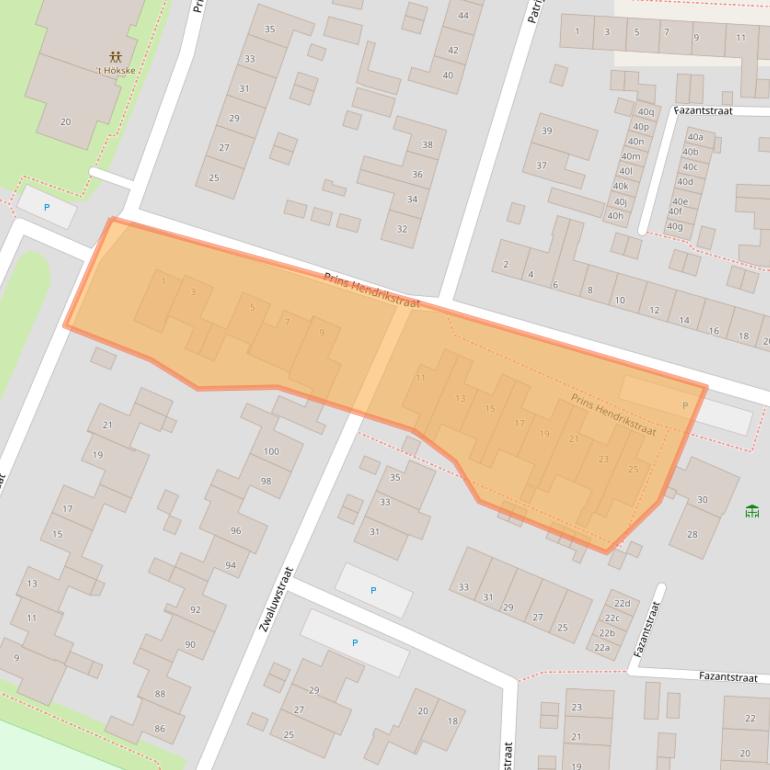 Kaart van postcodegebied 6591WX.