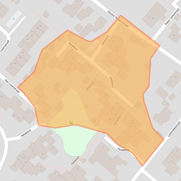 Kaart van postcodegebied 6591XD.