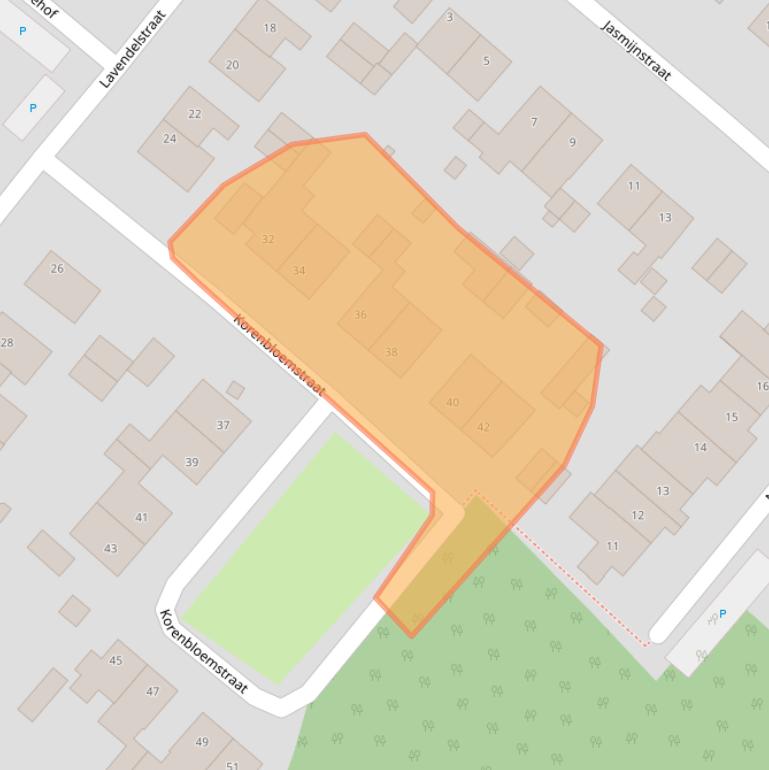 Kaart van postcodegebied 6591XK.