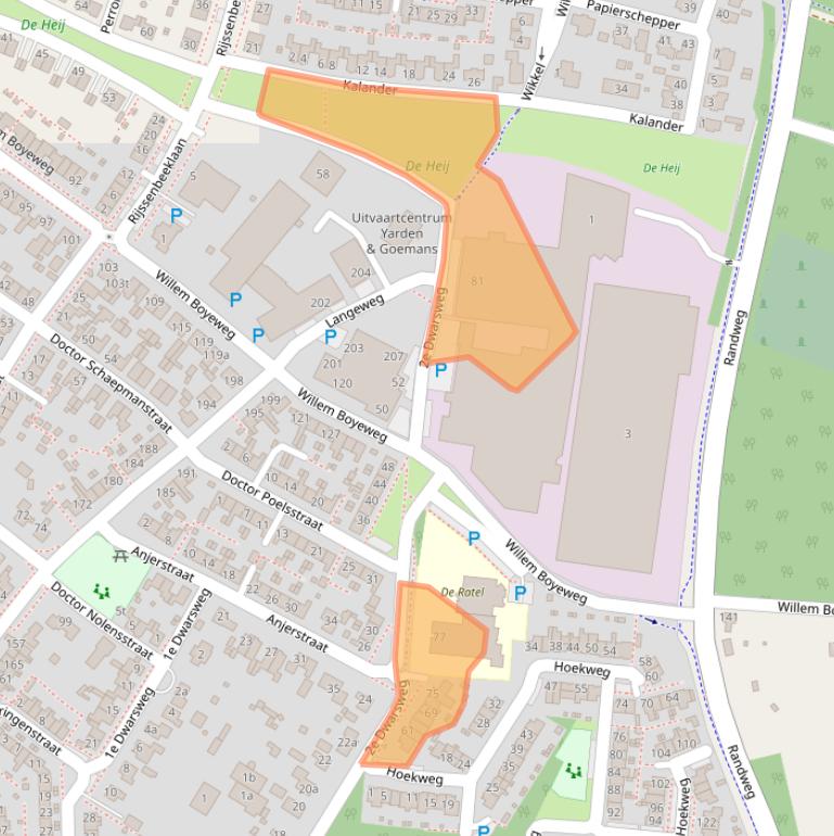 Kaart van postcodegebied 6591XP.