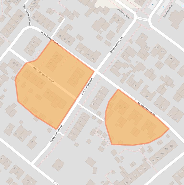 Kaart van postcodegebied 6591ZE.