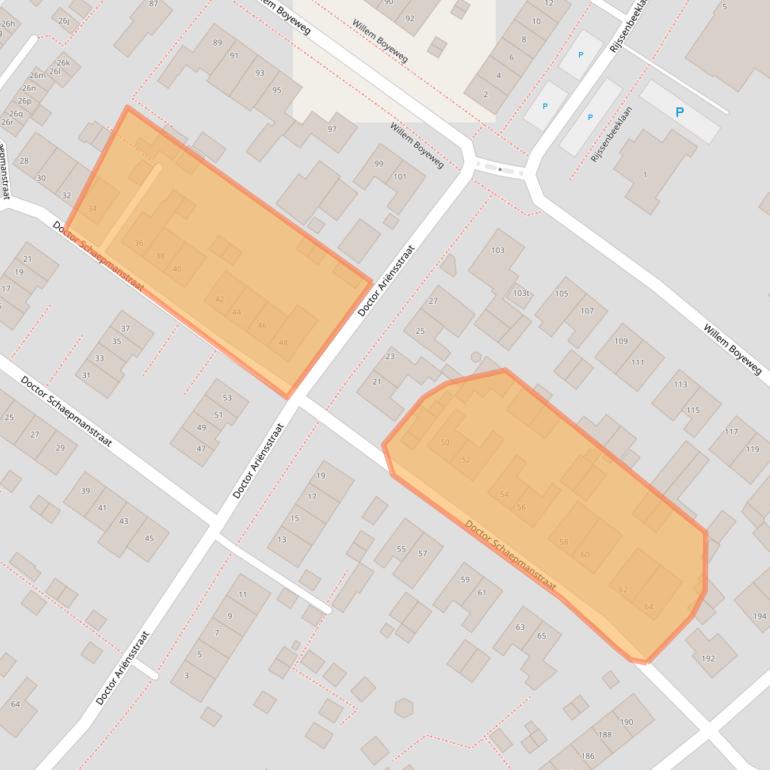 Kaart van postcodegebied 6591ZH.