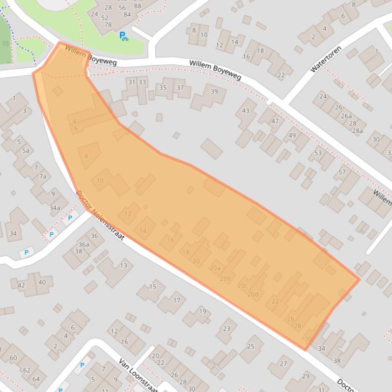 Kaart van postcodegebied 6591ZL.