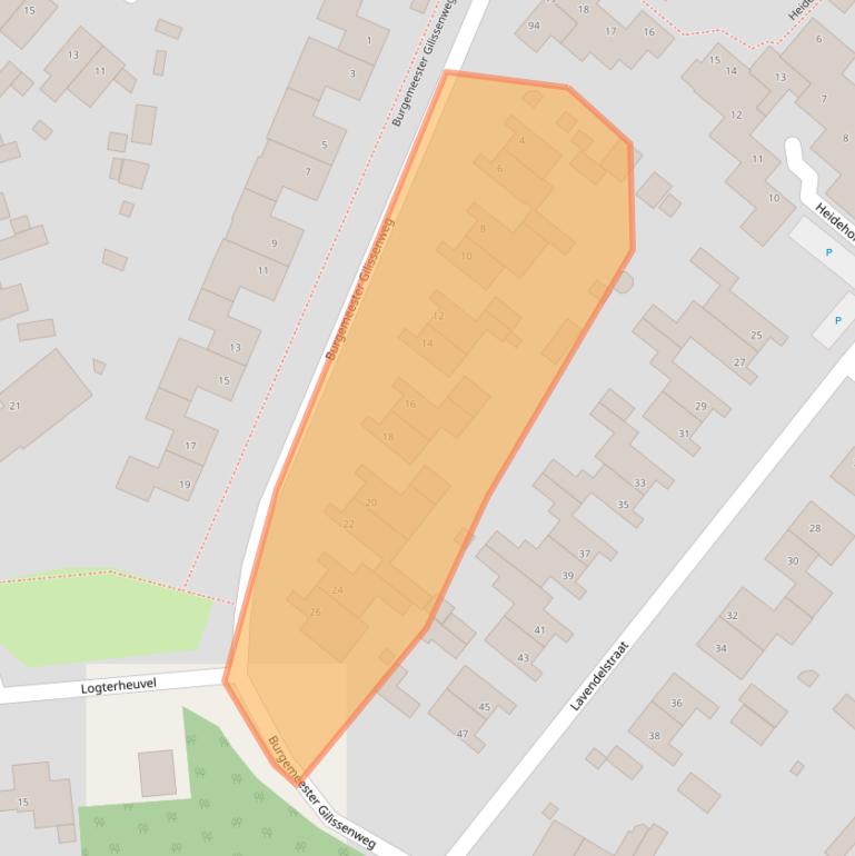 Kaart van postcodegebied 6591ZP.