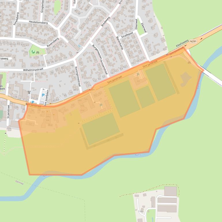 Kaart van postcodegebied 6595AD.