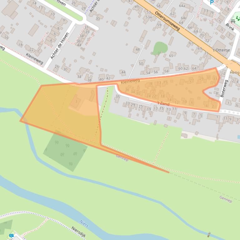 Kaart van postcodegebied 6595AH.