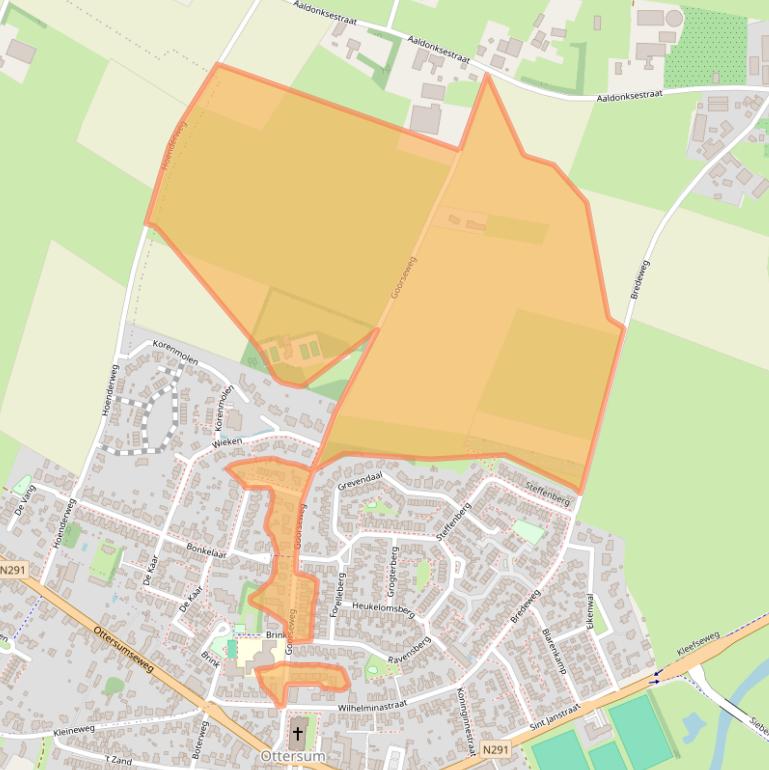 Kaart van postcodegebied 6595AM.