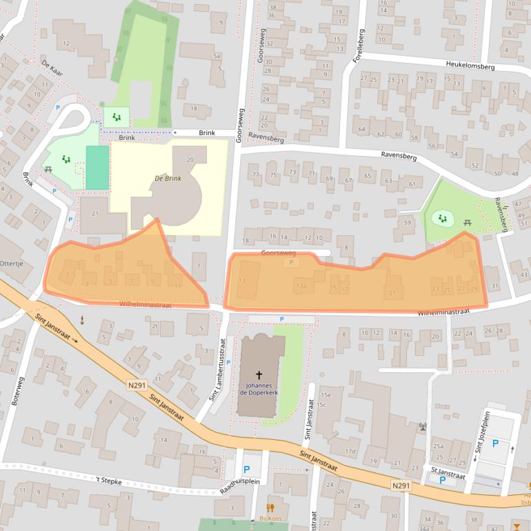 Kaart van postcodegebied 6595AP.