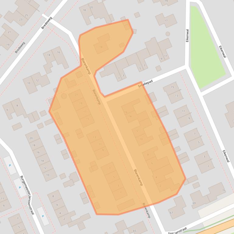 Kaart van postcodegebied 6595AX.