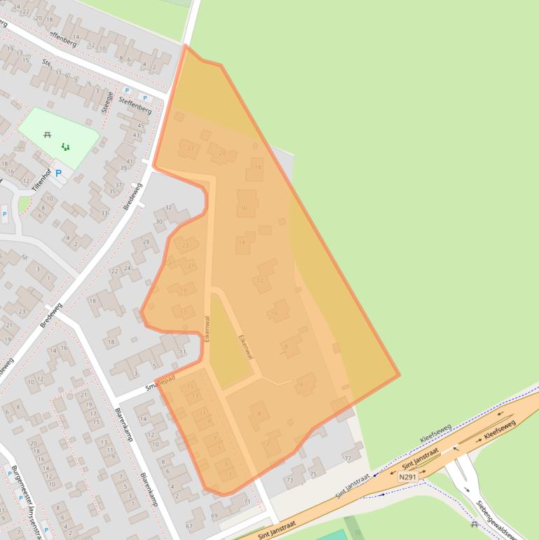 Kaart van postcodegebied 6595BA.