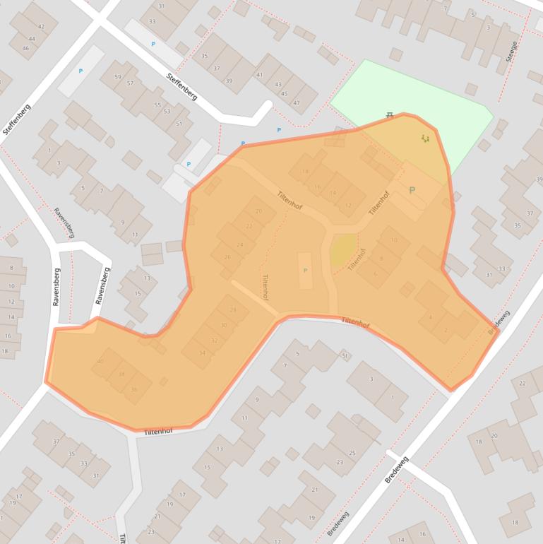 Kaart van postcodegebied 6595BC.