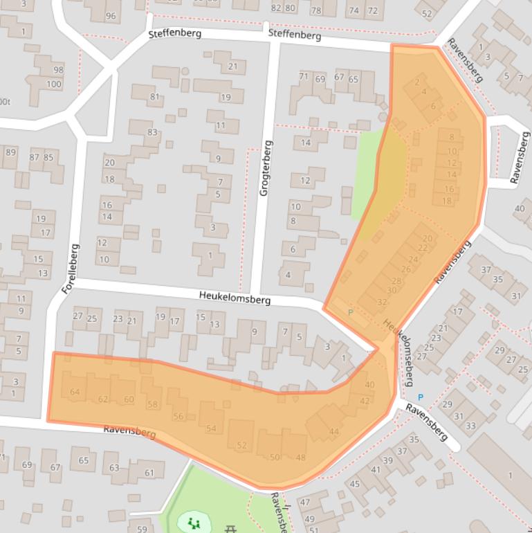 Kaart van postcodegebied 6595BE.