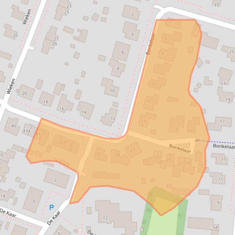 Kaart van postcodegebied 6595CA.