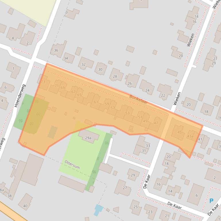 Kaart van postcodegebied 6595CB.