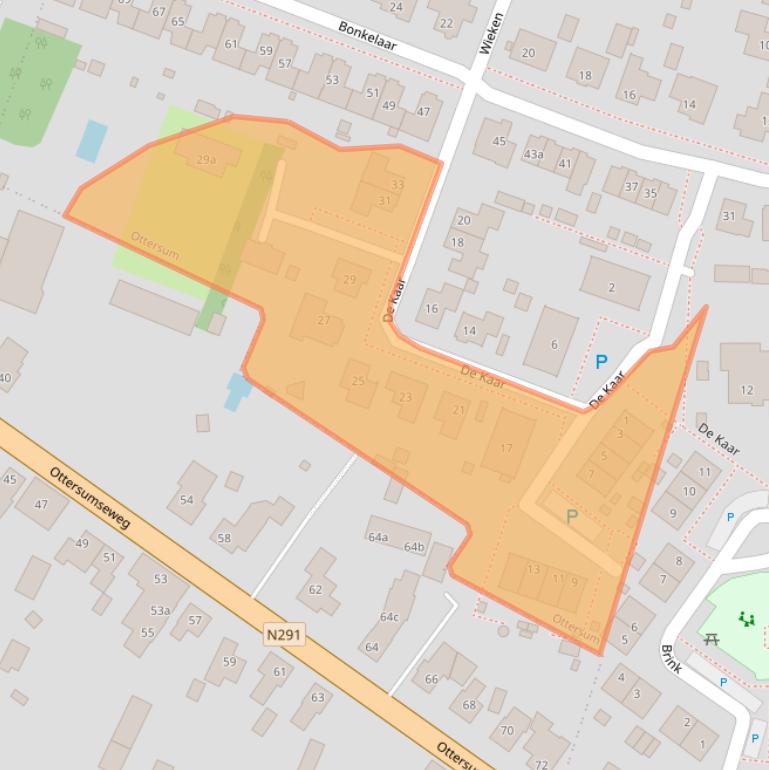 Kaart van postcodegebied 6595CD.