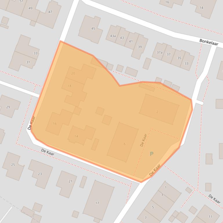 Kaart van postcodegebied 6595CE.