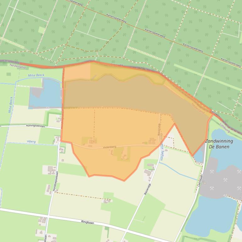 Kaart van postcodegebied 6595MC.