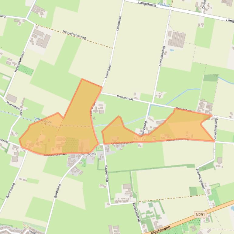 Kaart van postcodegebied 6595NB.