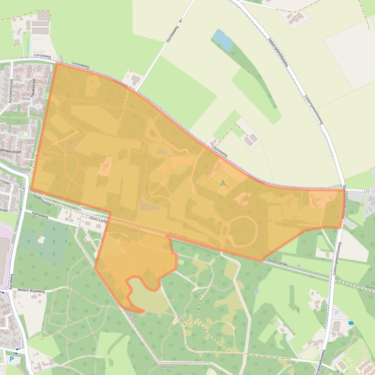Kaart van postcodegebied 6595PB.