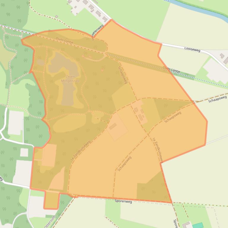 Kaart van postcodegebied 6595PD.