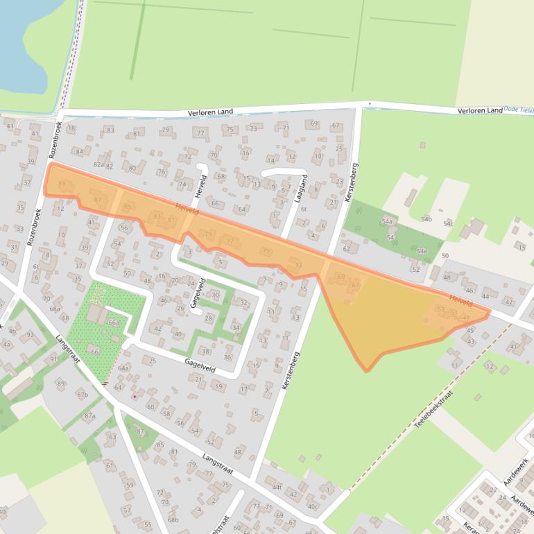 Kaart van postcodegebied 6596BW.