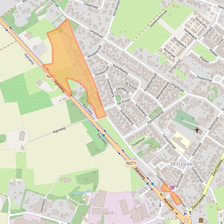 Kaart van postcodegebied 6596DD.