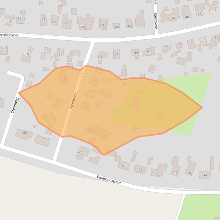 Kaart van postcodegebied 6596DX.