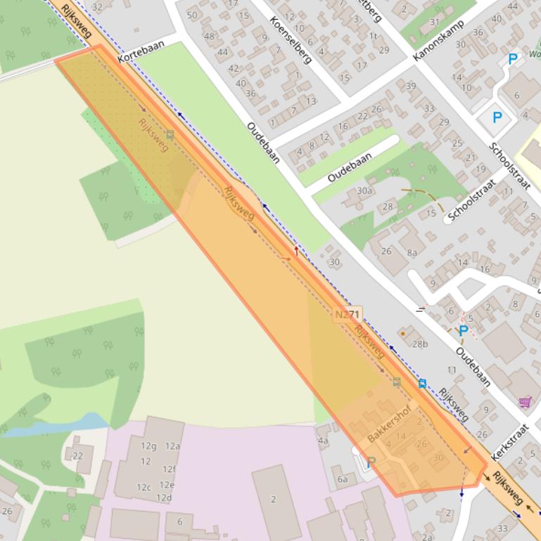 Kaart van postcodegebied 6596EB.