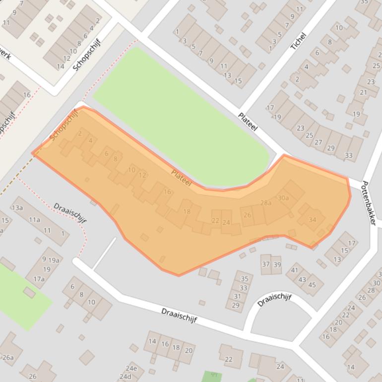 Kaart van postcodegebied 6596GK.