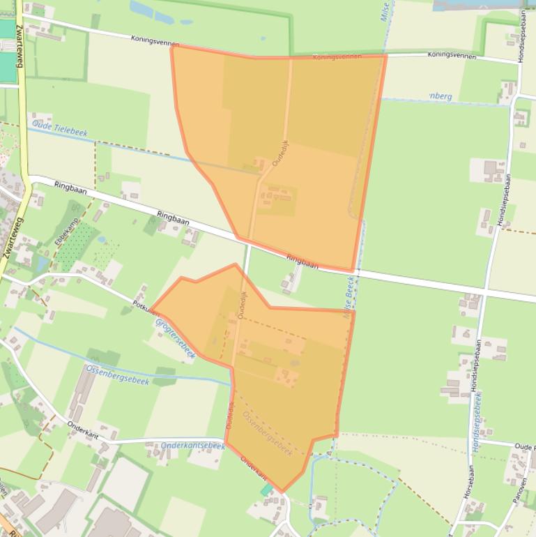 Kaart van postcodegebied 6596MD.