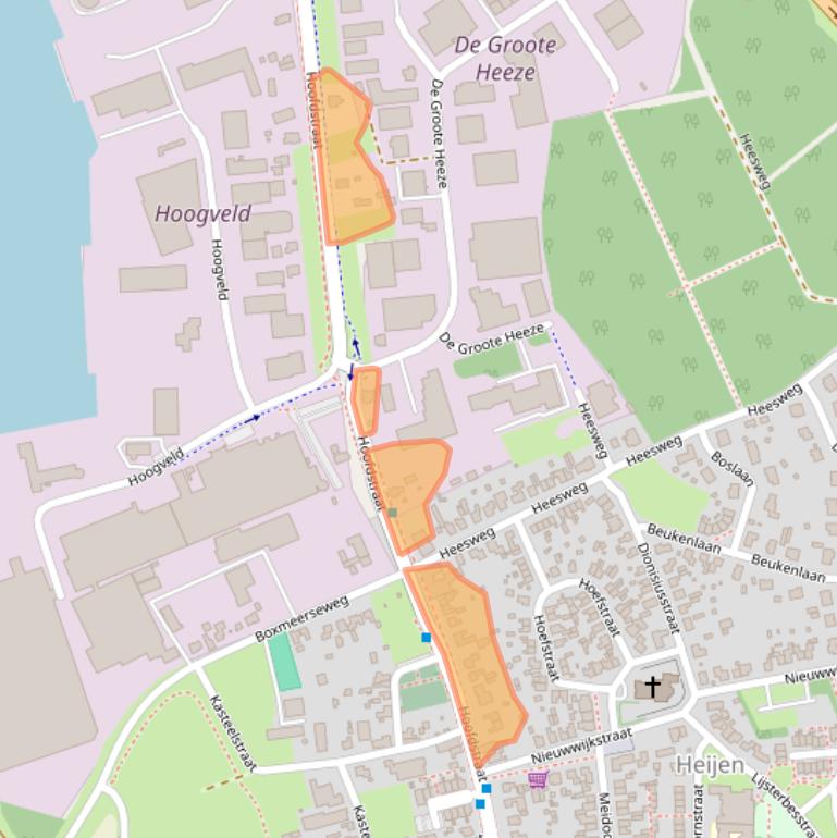 Kaart van postcodegebied 6598AA.