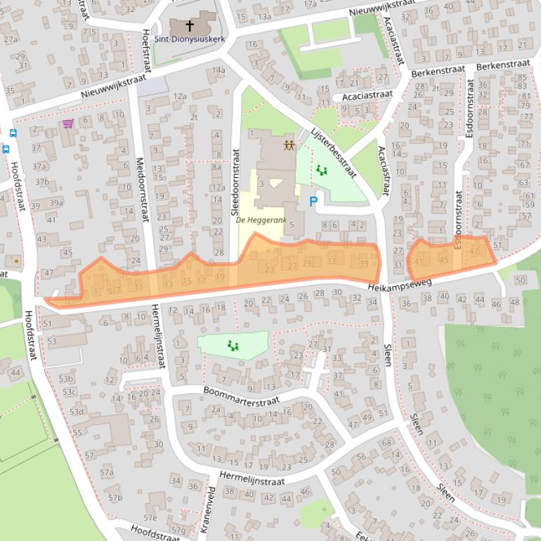 Kaart van postcodegebied 6598BR.