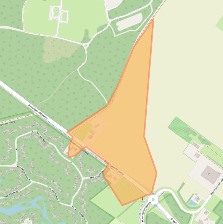 Kaart van postcodegebied 6598MA.