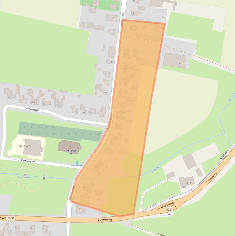 Kaart van postcodegebied 6599AP.