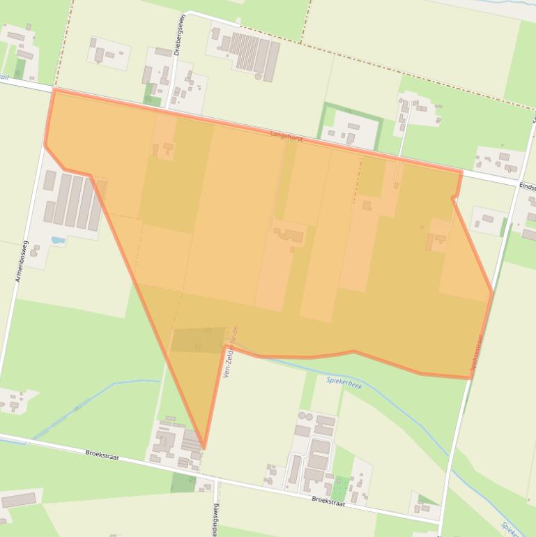 Kaart van postcodegebied 6599CK.