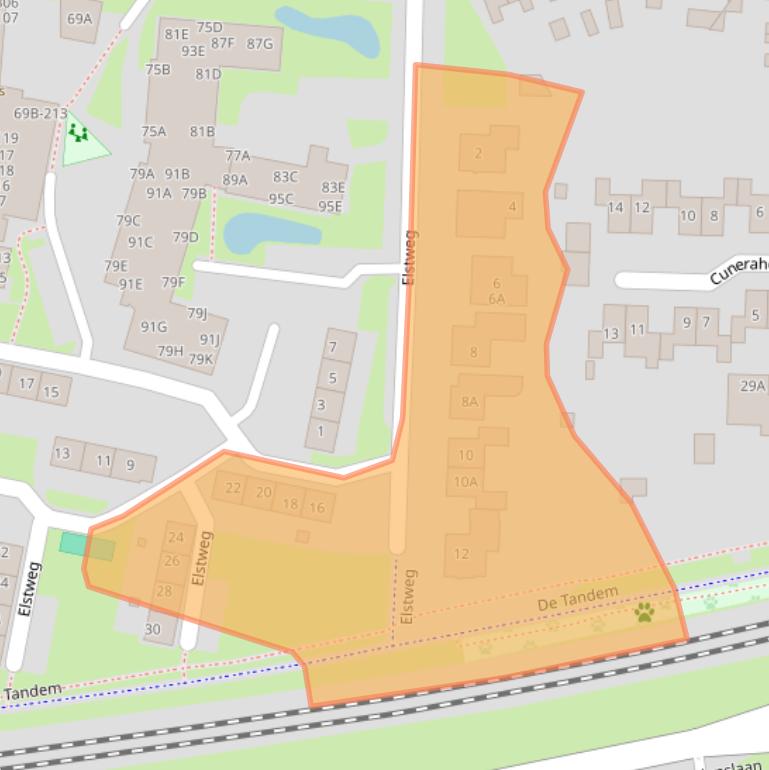 Kaart van postcodegebied 6601AC.