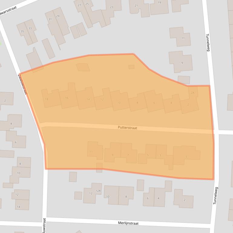 Kaart van postcodegebied 6601AM.