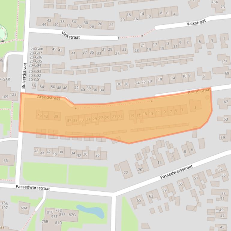 Kaart van postcodegebied 6601AV.