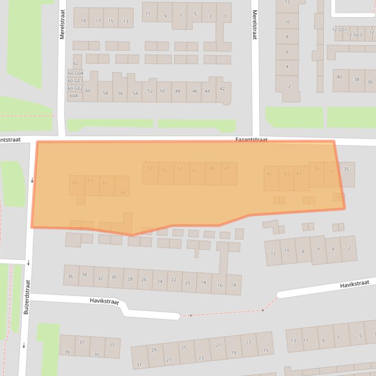 Kaart van postcodegebied 6601BM.