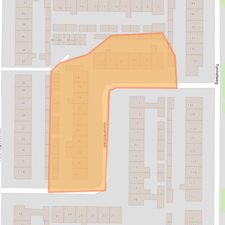 Kaart van postcodegebied 6601CD.