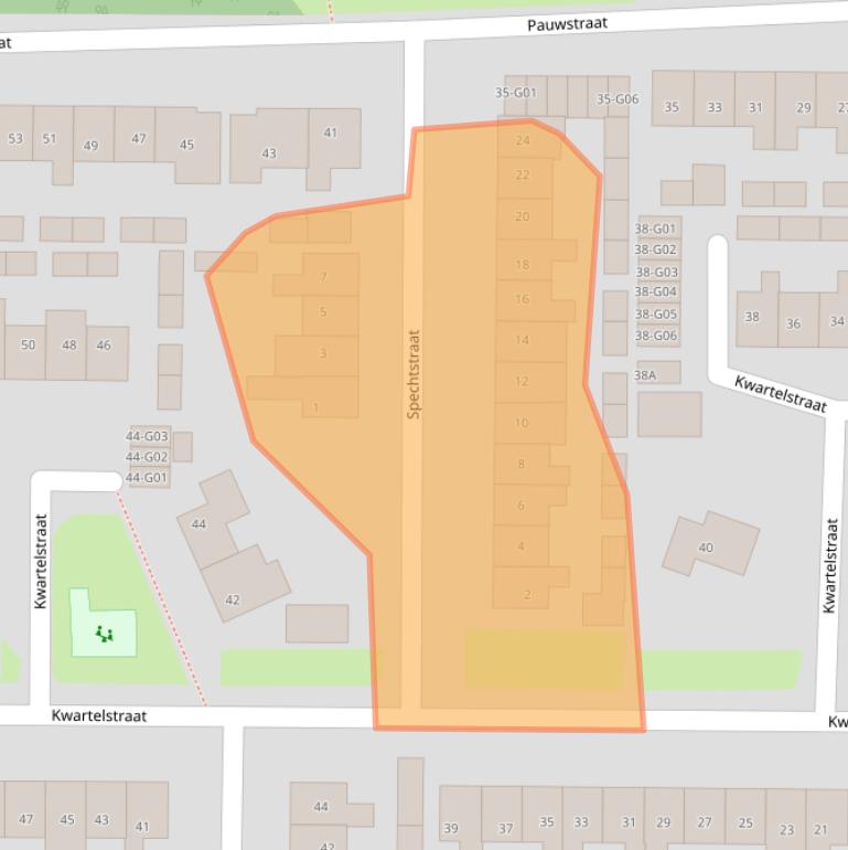 Kaart van postcodegebied 6601CL.