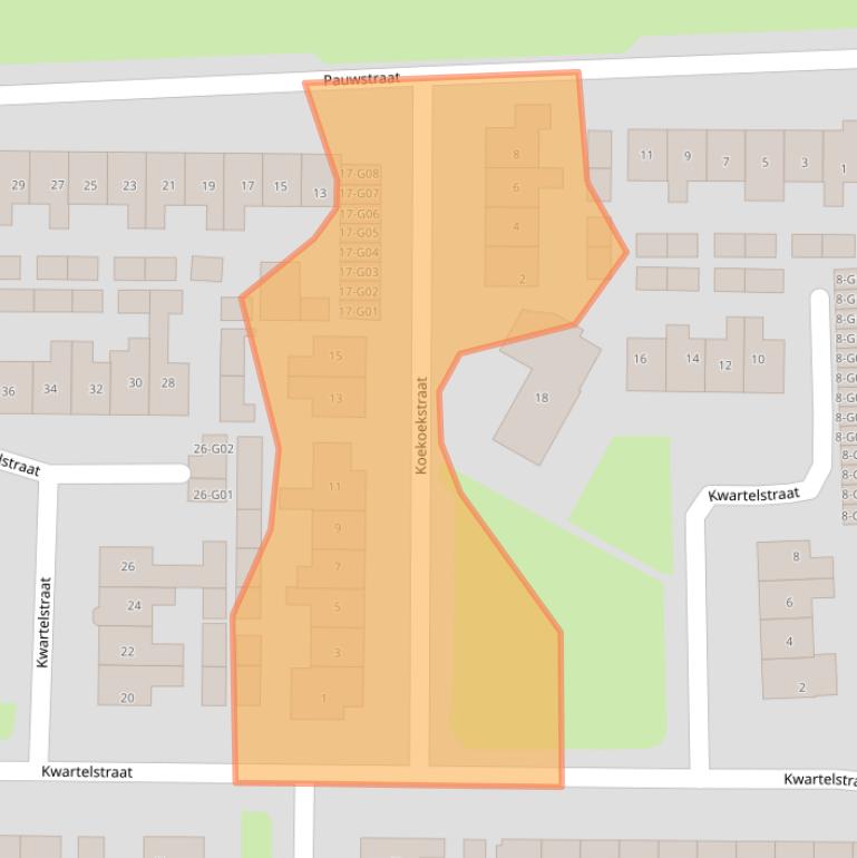 Kaart van postcodegebied 6601CM.