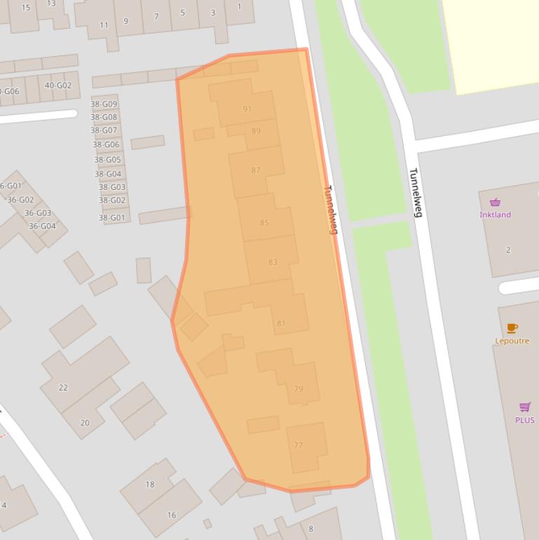 Kaart van postcodegebied 6601CS.