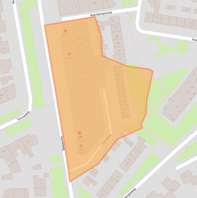 Kaart van postcodegebied 6601CX.