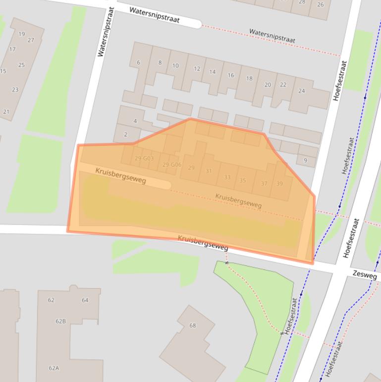 Kaart van postcodegebied 6601DB.