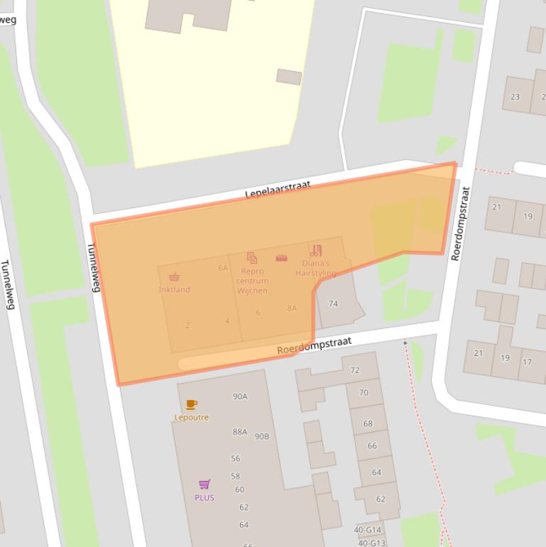 Kaart van postcodegebied 6601DJ.