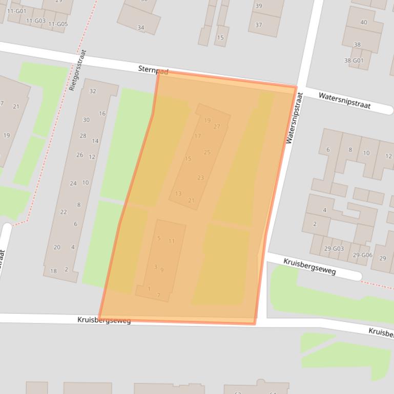 Kaart van postcodegebied 6601ED.