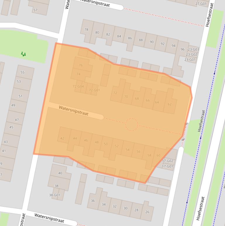 Kaart van postcodegebied 6601EH.