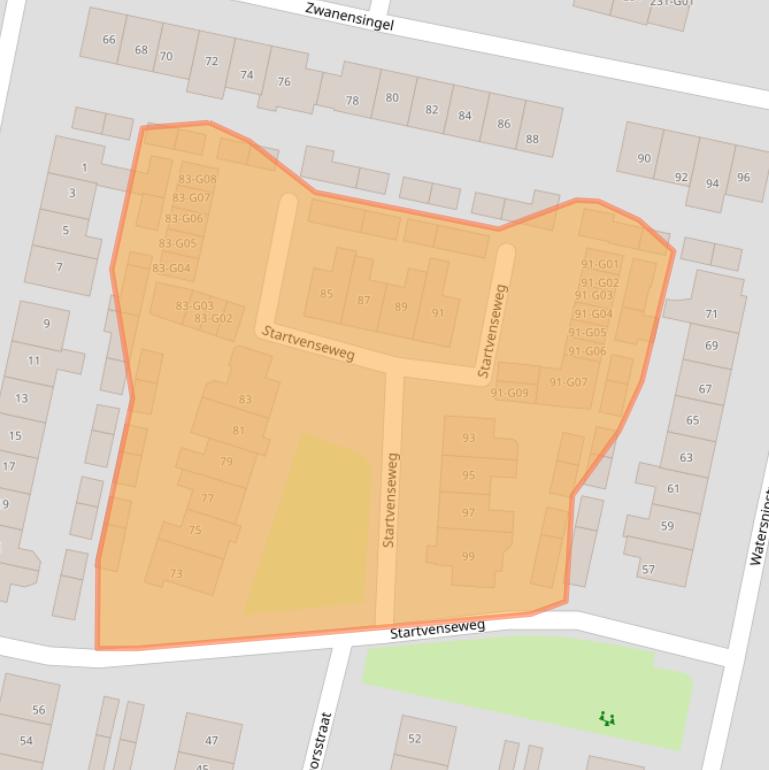 Kaart van postcodegebied 6601EM.